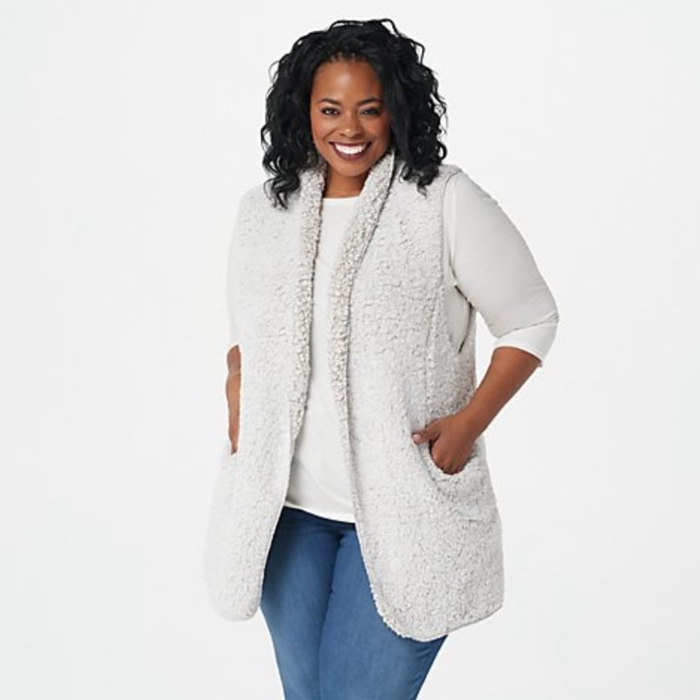 Koolaburra UGG TwoTone Frosted Brushed Sherpa Vest